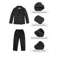 thumbnail image 4 of LOLANTA Boys Suit 2PCs Tuxedo Jacket Formal Wedding Ring Bearer Outfit, 4 of 6