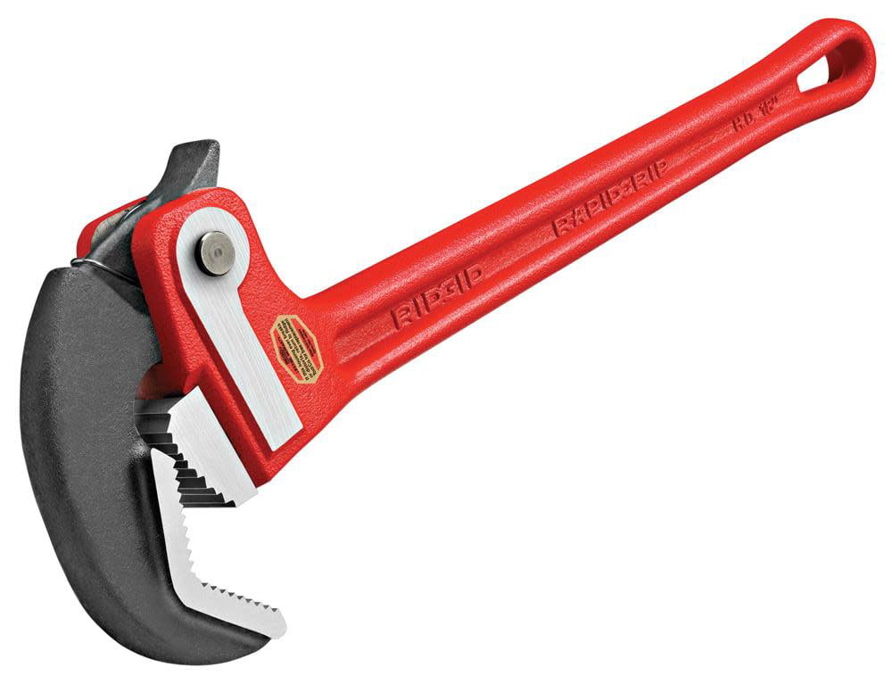 RIDGID 14 in Aluminum Handle Wrench Spring-Loaded Jaw Fast Ratcheting Tool 