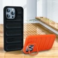 thumbnail image 2 of ELEHOLD Case for iPhone 12 Pro Max, Shockproof Heat Dissipation Case Built-in Camera Stand,Orange, 2 of 9