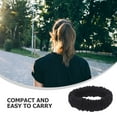 thumbnail image 6 of PBPBOX 8Pcs Black Velvet Scrunchies Elastic Hair Bands Seamless No Damage Hair Ties, 6 of 7