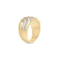thumbnail image 4 of 10kt Yellow Gold Mens Round Diamond Band Ring 1/2 Cttw, 4 of 4
