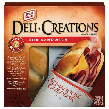 Oscar Mayer: Steakhouse Cheddar Deli Creations Sub Sandwich, 7.1 oz
