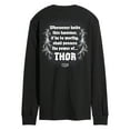thumbnail image 2 of Marvel Thor - Hammer - Men's Long Sleeve Graphic T-Shirt, 2 of 5