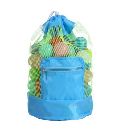 Sport Portable Outdoor Children Boys Backpack Beach Toys Pouch Kids Shell Bags Beach Bag Mesh Swimming Bag Storage Bag BLUE