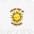 thumbnail image 4 of Inktastic Little Ray of Sunshine Cute Smiling Yellow and Orange Sun Girls Toddler Dress, 4 of 5