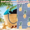 thumbnail image 4 of Dznils Printed Microfibre Beach Towels, 35" x 78", Blue Pineapple, 2 Count, 4 of 12