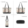 thumbnail image 6 of FORMRS Canvas Laptop Tote Bag for Women with 15.6" Computer Compartments Shoulder Handbag, Winter Geese, 6 of 7