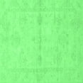 thumbnail image 1 of Ahgly Company Indoor Square Abstract Emerald Green Modern Area Rugs, 3' Square, 1 of 4