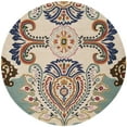 thumbnail image 6 of SAFAVIEH Bella Meriel Floral Paisley Wool Area Rug, Ivory/Blue, 5' x 8', 6 of 10