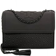 Tory Burch Matte Convertible Shoulder Bag- Black