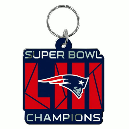 New England Patriots WinCraft Super Bowl LIII Champions Metallic Key Ring - No
