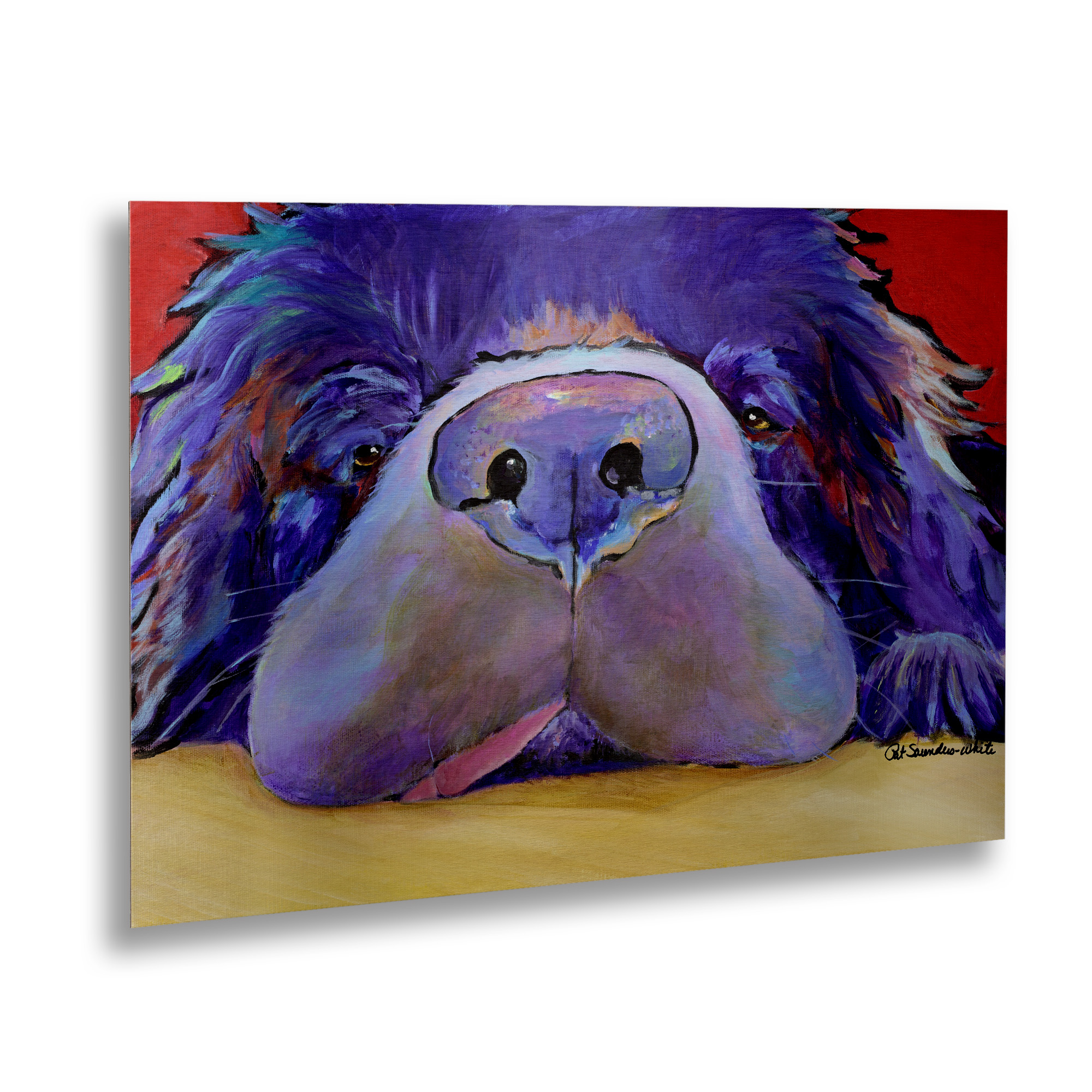 Trademark Fine Art 'Graysea' Brushed Aluminum Wall Art Art by Pat Saunders-White