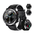 thumbnail image 1 of Wünd W50B Smartwatch Táctico - Correa Negra Deportiva, Resistente al Agua IP68, Pantalla LED Táctil 1.96", 256MB RAM, 257GB, 330mAh, 1 of 5