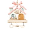 thumbnail image 2 of New Home Ornament 2026, New Home Gifts, Housewarming Presents, New House Gift, Welcome Home Gift, First Home Gifts, Home Sweet Home Decor, 4x4 inch, Housewarming Gift Presents, Wooden Home Ornament, 2 of 6