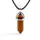 thumbnail image 1 of Colgante hexagonal de piedra natural, collar de pilar hexagonal con forma de bala y prisma hexagonal de cristal natural a la moda, 1 of 6
