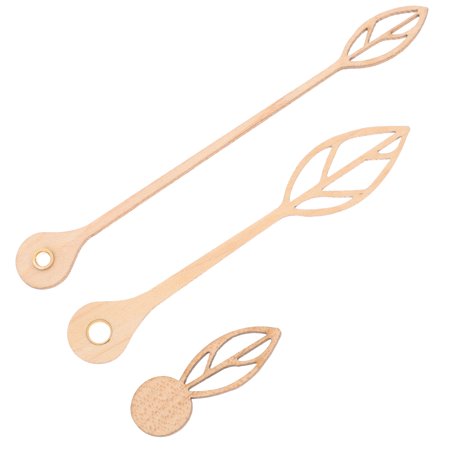 GETAJGHSD DIY Wall Clock Hands Made of Maple Wood for Clock Repair Kit Beige Color Classic Style 1 Set