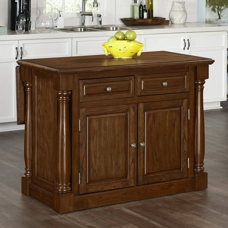 Home Styles Monarch Oak Kitchen Island with Wood Top ...
