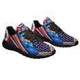 thumbnail image 6 of Happy 4th Of July Yorkie Yorkshire Terrier Patriotic Dog American flag Shoes Sneakers Black Size 8.5, 6 of 7