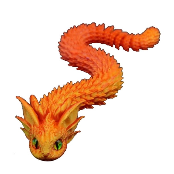 Jiao Sea Water Joint Movable Year Mascot, juguete infantil impreso en 3D, adorno de cumpleaños, modelo
