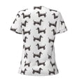 thumbnail image 5 of Wukai Dachshund Dog Puppy Casual V-Neck Graphic Tees for Women: Lightweight and Breathable Summer Tops with Stylish Design-X-Large, 5 of 8