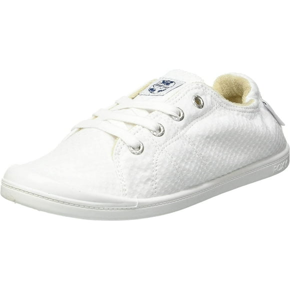 Roxy Womens Bayshore Slip on Shoe Sneaker 8.5 White