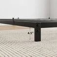 thumbnail image 4 of 6 Inch Twin XL Bed Frame Without Headboard, No Box Springs Needed, Low-Profile Metal Platform Bed Frame Supporting Mattress Foundation, 800 Lbs Load Capacity/Easy to Assemble/Noiseless/Black, 4 of 9