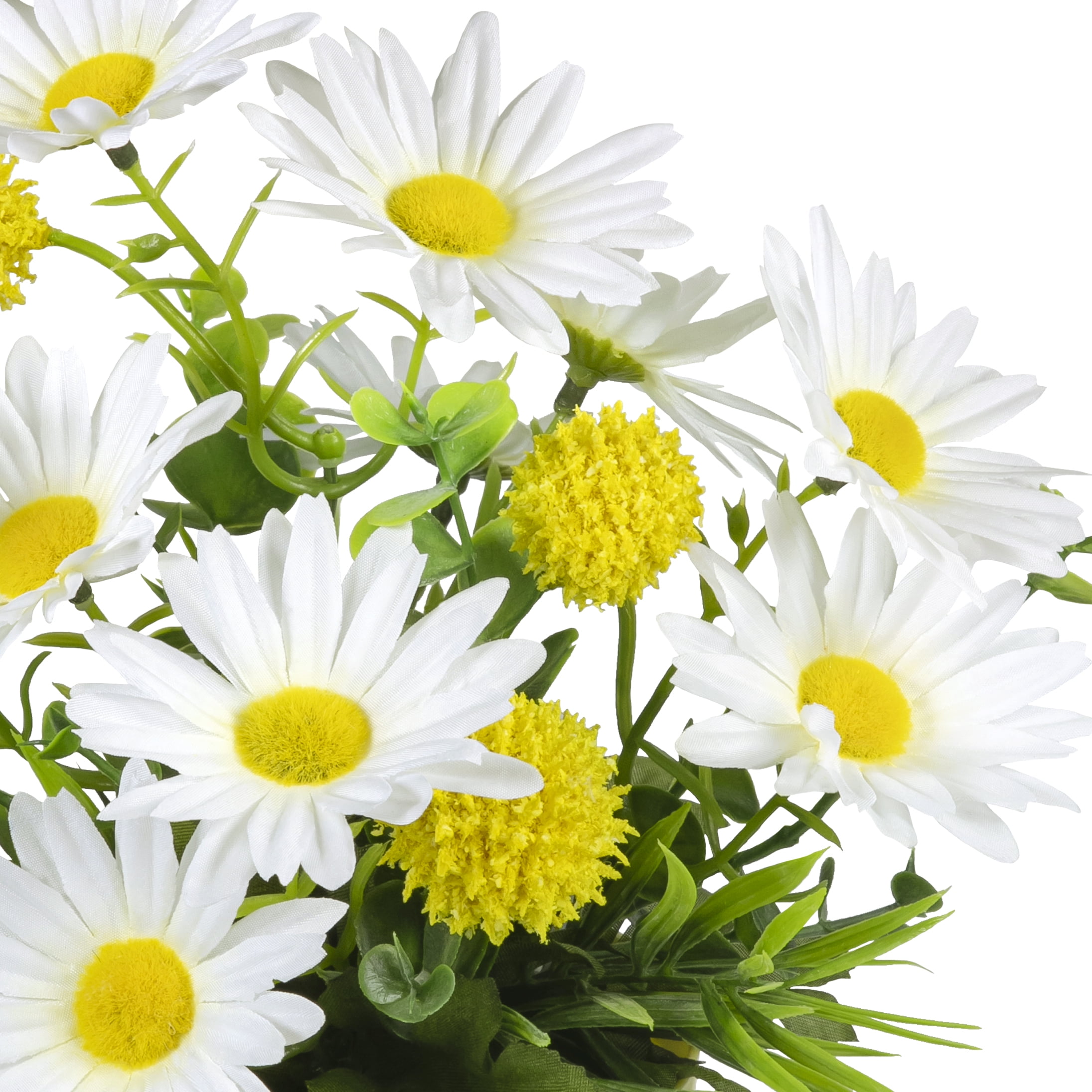Mainstays Artificial Daisy & Billy Button Pot