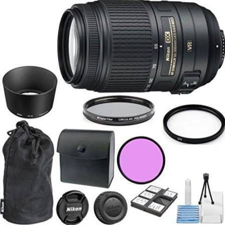 Nikon 55-300mm f/4.5-5.6G Ed VR AF-S DX Nikkor Lens + kit ...