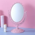 thumbnail image 4 of Heart Shaped Makeup Double Rotatable Lightweight Vanity Cosmetic with Non Base for Bathroom Bedroom Dressing Table, 4 of 5
