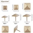 thumbnail image 2 of Iron Nails Sofa Foam Nails for Furniture Decoration Square Antique Bronze 20x13x13mm Pin: 1.5mm 52pcs/set, 2 of 5