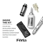 L'Oreal Paris Feria Shimmering Permanent Hair Color, B61 Downtown Brown, Strengthens Hair, 1 Kit