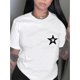thumbnail image 1 of Camisetas De Manga Corta Para Mujer, Camisetas De Verano Para Deportes, Pesca, SenderismoWomen's Casual Star Print T-Shirt - Comfy Crew Neck Short Sleeve, Stretchy Polyester Blend, Machine Washable, 1 of 6