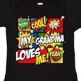 thumbnail image 4 of Inktastic My Grandma Loves Me Boys or Girls Baby Bodysuit, 4 of 5