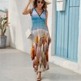 thumbnail image 6 of Seashell On The Beach Art Sleeveless Dress Women's Summer Suit Dresses for Women 2025 Luxury Party Dress, 6 of 7