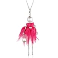 thumbnail image 4 of Collares femeninos Minnieouse con colgante de Aleación de zinc Rosa roja, 4 of 6