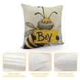 thumbnail image 4 of SHANXI Bee Kind Cute Bee Gnome Spring Throw Pillow Cover Seasonal Spring Summer Home Living Room Decor Pillow Cover,Farmhouse Honey Bee Cushion Cover,Bee Lover Gifts,Girls Women Gifts 12x12in, 4 of 5