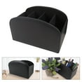 thumbnail image 2 of QWLWBU PU Leather Desk Organizer TV Remote Control Holder 4 Compartments, 2 of 7