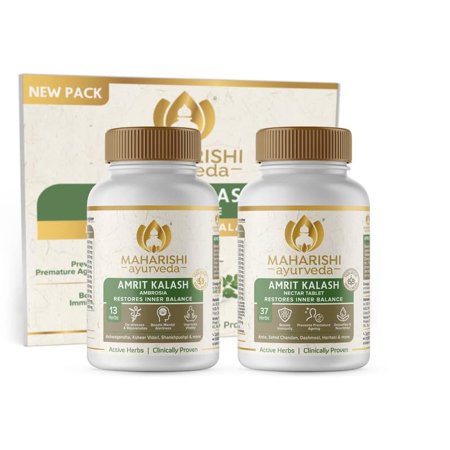 Maharishi Amrit Kalash - Dual Pack (With Sugar Free Tablets) (120 tabs)