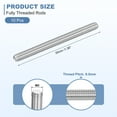 thumbnail image 2 of 10Pcs M3-0.5x35mm Fully Threaded Rods, 304 Stainless Steel Thread Bar Studs, 2 of 7