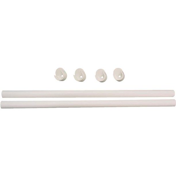 35 in. Wardrobe Rods with Ends Pack of 2