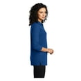 thumbnail image 3 of Port Authority Women's Silk Touch 3/4-Sleeve Polo Shirt Royal X-Small, 3 of 4