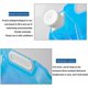 thumbnail image 4 of Bolsa de agua plegable de 10 l, 2 unidades, bolsa de agua portátil para botella de agua, bolsa de agua plegable de bolsillo, bolsa de agua plegable para exteriores para acampar, senderismo, picnic,, 4 of 5