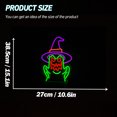 thumbnail image 4 of Y YUNHSOM Ghost and Witch Neon Sign, 15.75 x 1.18 in, Corded Electric, Blinking Lights, Residential, LED, Halloween Neon Signs, 1 Count, 4 of 7