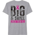 thumbnail image 2 of Jem Collective Mens Big & Small Breast Cancer Graphic Slogan T-Shirt, 2 of 2