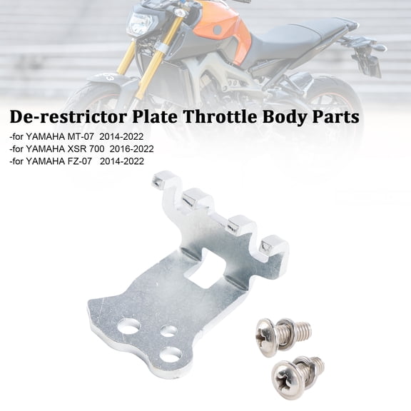 De-restrictor Plate Throttle Body Parts For YAMAHA MT-07 FZ-07 XSR700 2014-2022