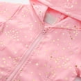 thumbnail image 5 of Tdoqot Toddler Girls Floral Windbreaker with Hood- Zip up Casual Long Sleeve Cute Kids Fall Jackets Pink Size 4 T, 5 of 9