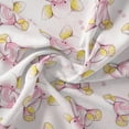 thumbnail image 7 of David Textiles 21" x 18" 100% Cotton Sleepytime Elephants Precut Sewing & Craft Fabric, Pink, 7 of 7