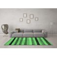 thumbnail image 3 of Ahgly Company Indoor Rectangle Abstract Emerald Green Modern Area Rugs, 3' x 5', 3 of 4
