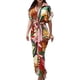 thumbnail image 1 of Gibobby Vestido Casual para Mujer Vestido de manga corta con cinturón y botones de un solo pecho con estampado floral elegante de verano para mujer(Rosa,M), 1 of 5