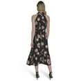 thumbnail image 5 of Falling Flowers Women's Mock Neck Sleeveless Midi Dress, Sizes XS-XL, 5 of 7
